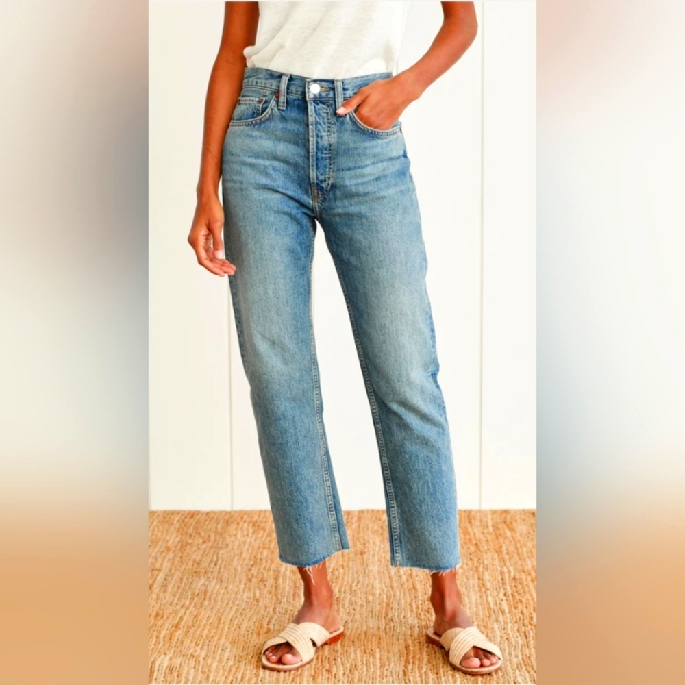 High Rise Stove Pipe Jean
